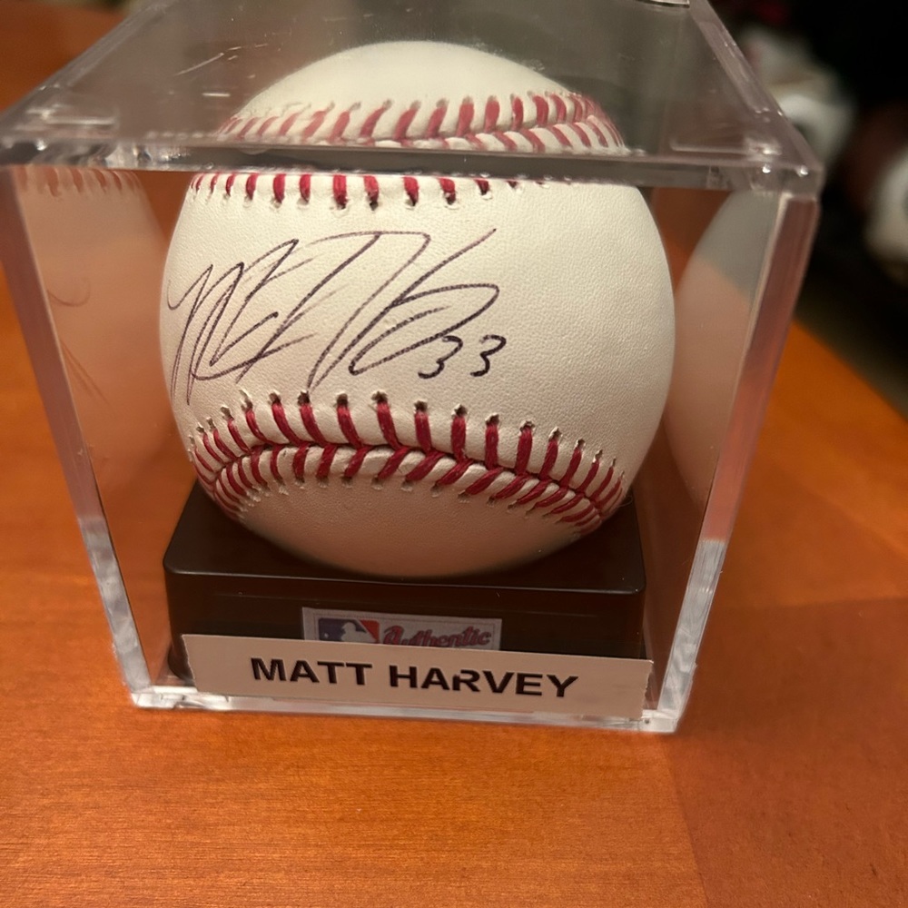 Matt Harvey Signed Baseball